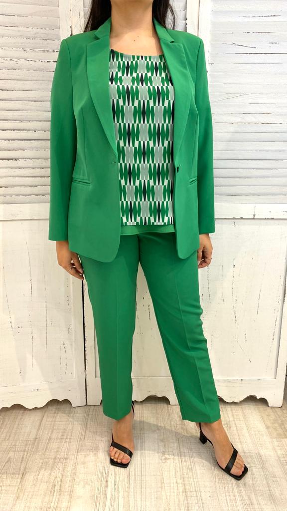 Pantsuit Tailleur Verde Smeraldo Donna Tailleur Donna Completo