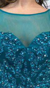 ABITO CON CRISTALLI E PAYETTE IN TULLE BY SOLO GIOIE