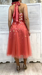 ABITO IN TULLE CON CRISTALLI E PAYETTE BY SOLO GIOIE