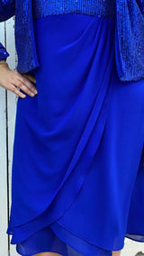 Abito Curvy con Paillettes e Giacchina by Solo Gioie