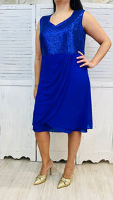 Abito Curvy con Paillettes e Giacchina by Solo Gioie