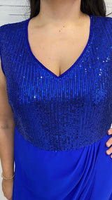 Abito Curvy con Paillettes e Giacchina by Solo Gioie