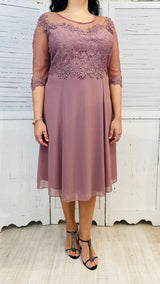 Abito Curvy con Corpetto in Pizzo by Stravaganze