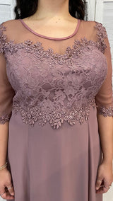 Abito Curvy con Corpetto in Pizzo by Stravaganze