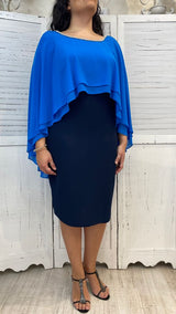 Abito Curvy con Poncio by Solo Gioie