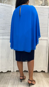 Abito Curvy con Poncio by Solo Gioie