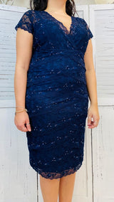 Tubino Curvy in Pizzo con Perline by Solo Gioie