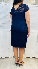 Tubino Curvy in Pizzo con Perline by Solo Gioie