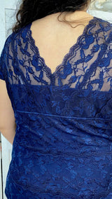 Tubino Curvy in Pizzo con Perline by Solo Gioie