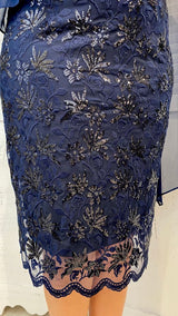 Abito Curvy con Pizzo e Paillettes by Solo Gioie
