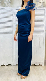 ABITO LUNGO IN RASO BY SOLO GIOIE