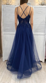 Abito in Tulle Corpetto Ricamato by Via Montenapoleone