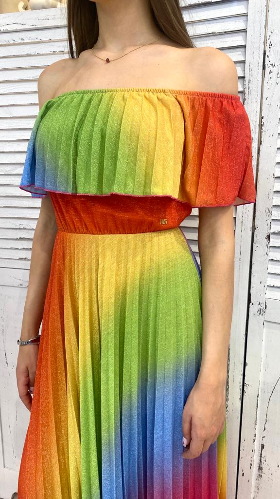 Abito Arcobaleno Lurex by Denny Rose