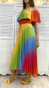 Abito Arcobaleno Lurex by Denny Rose