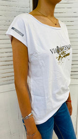 T-Shirt Skizzo Oro by Via Montenapoleone