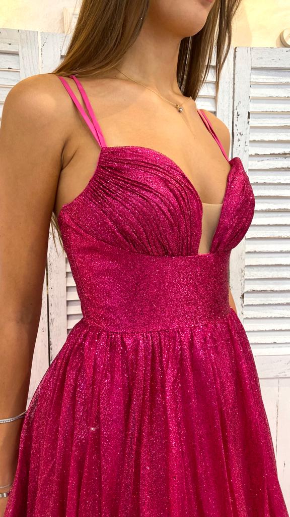 Abito Glitterato Blu by Via Montenapoleone