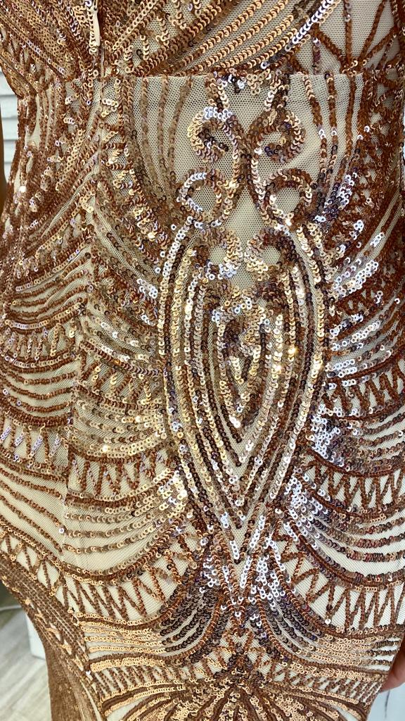 Abito Ricamo Paillettes