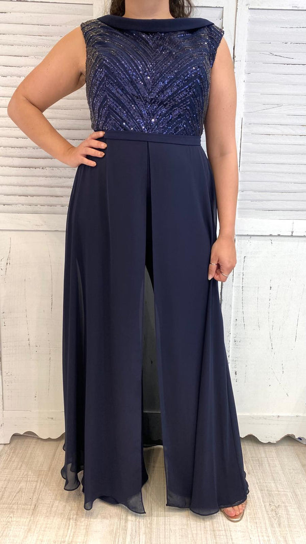 Tuta Curvy Voile e Paillettes