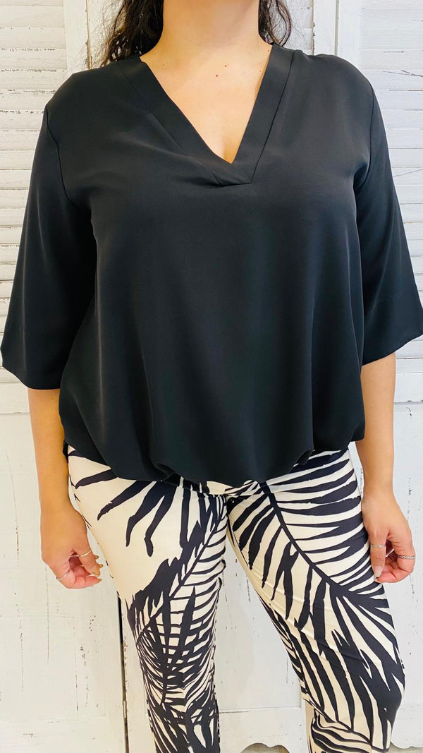 Blusa Scollo V Arriccio Fondo by More
