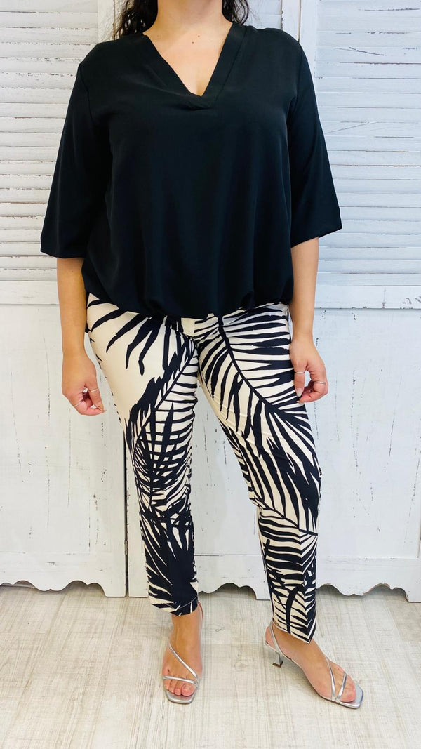 Blusa Scollo V Arriccio Fondo by More