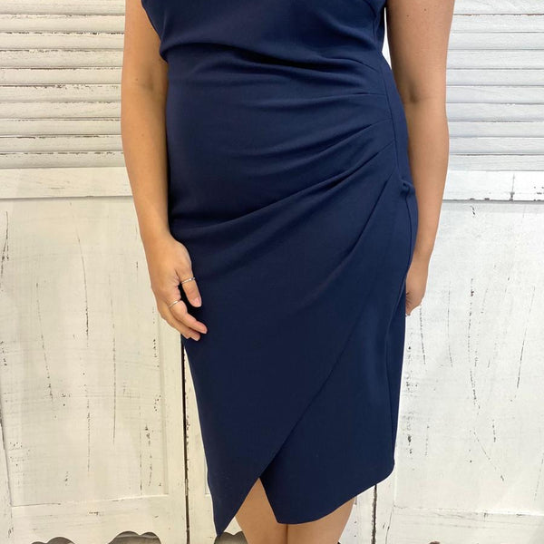 Tubino Curvy con Drappeggio  Nan Abbigliamento