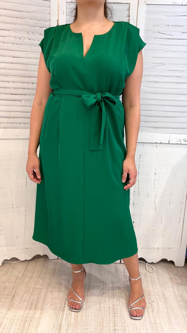 Abito Pieghe Verde