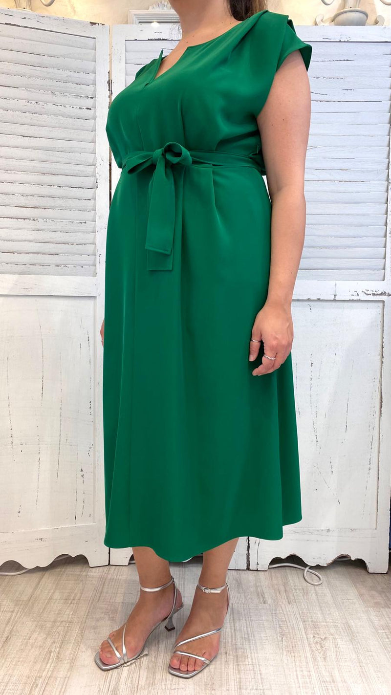 Abito Pieghe Verde