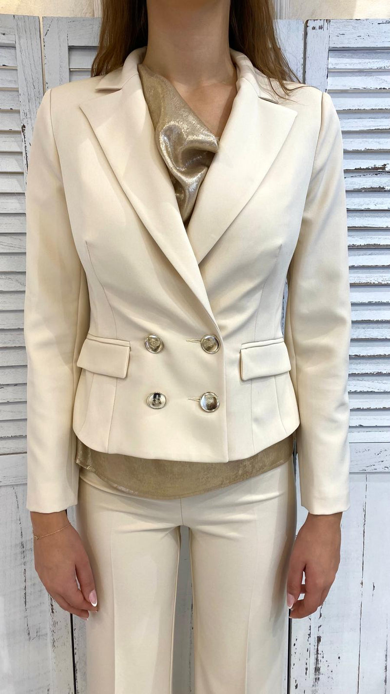 Giacca Doppiopetto Giacca Lilla Rinascimento Shop Tailleur