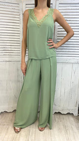 Pantalone in Voile con Piega by Diana Gallesi