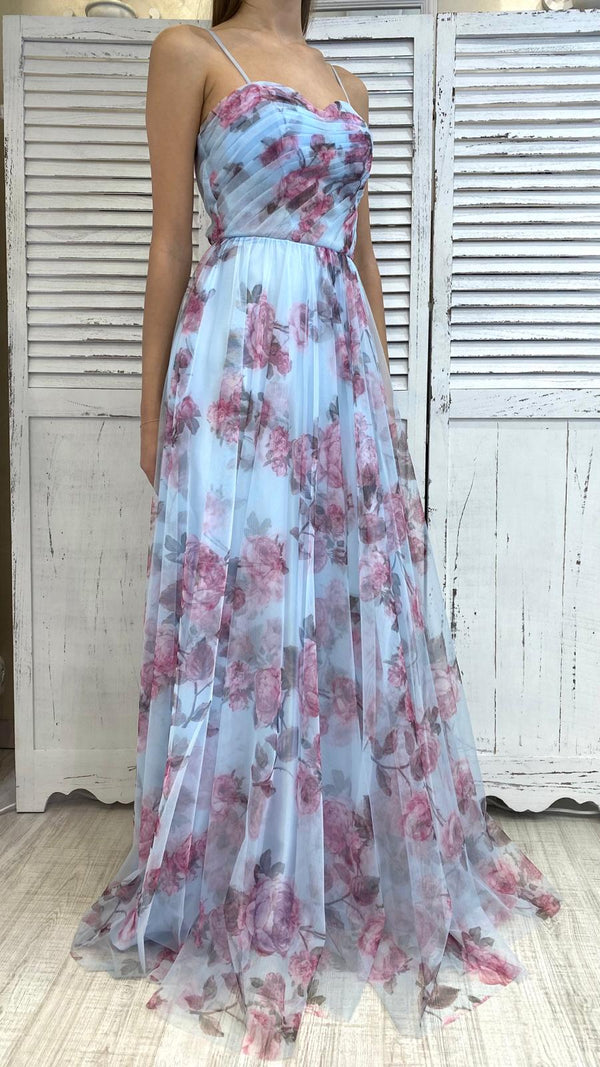 Abito in Tullino Fiorato by Solo Gioie