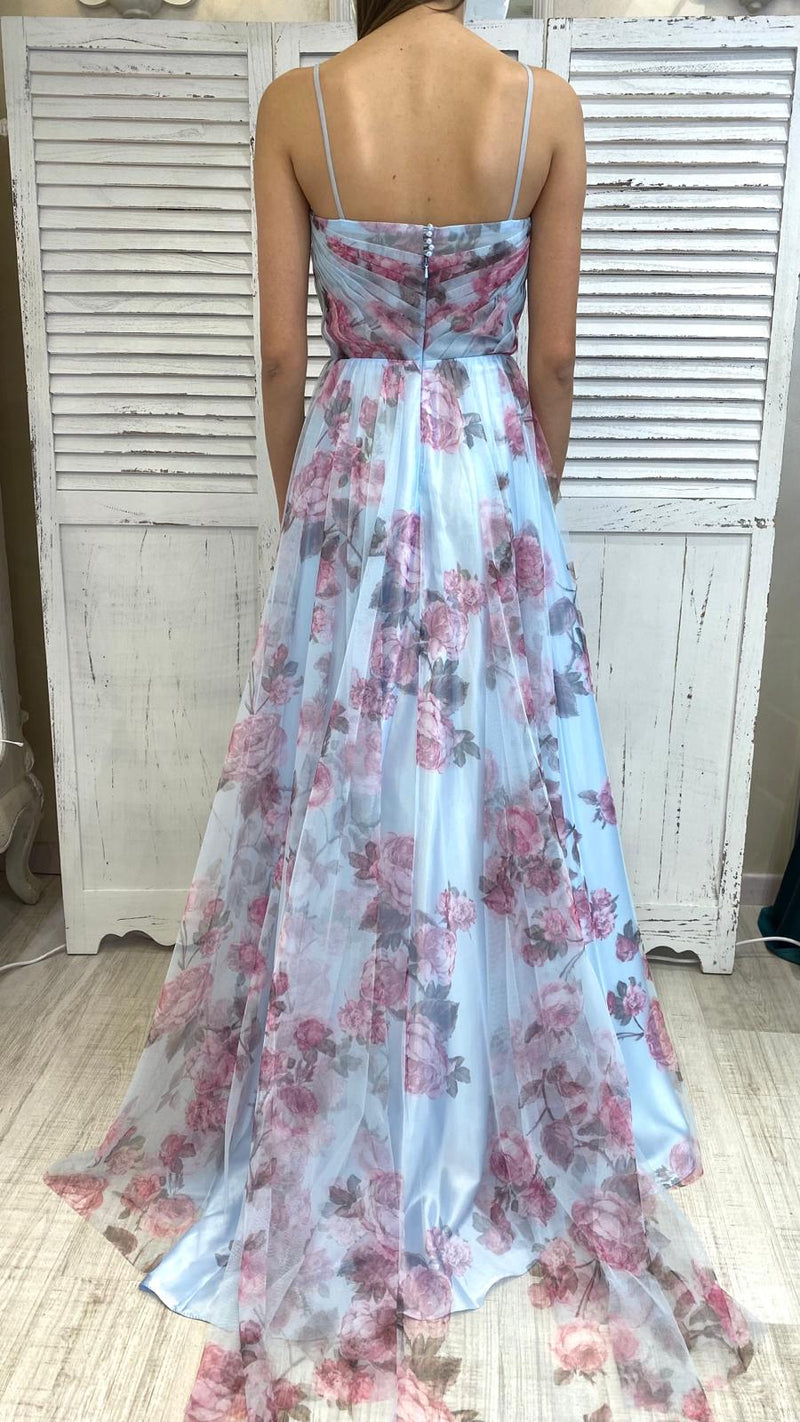 Abito in Tullino Fiorato by Solo Gioie