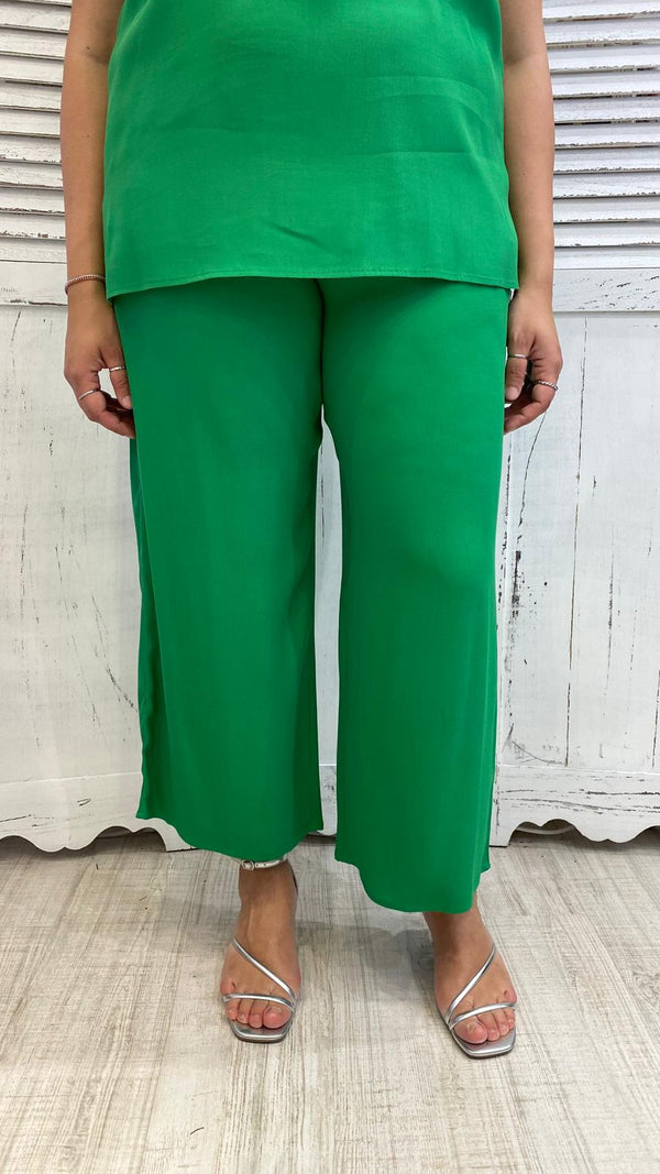 Pantalone Gaucho Verde by Luisa Viola