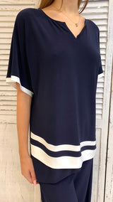 Casacca Blu e Bianca