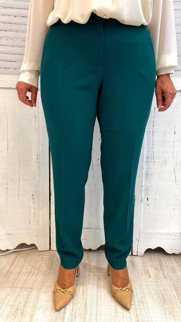 Pantalone Curvy Sigaretta Smeraldo