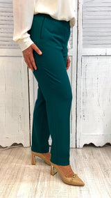 Pantalone Curvy Sigaretta Smeraldo