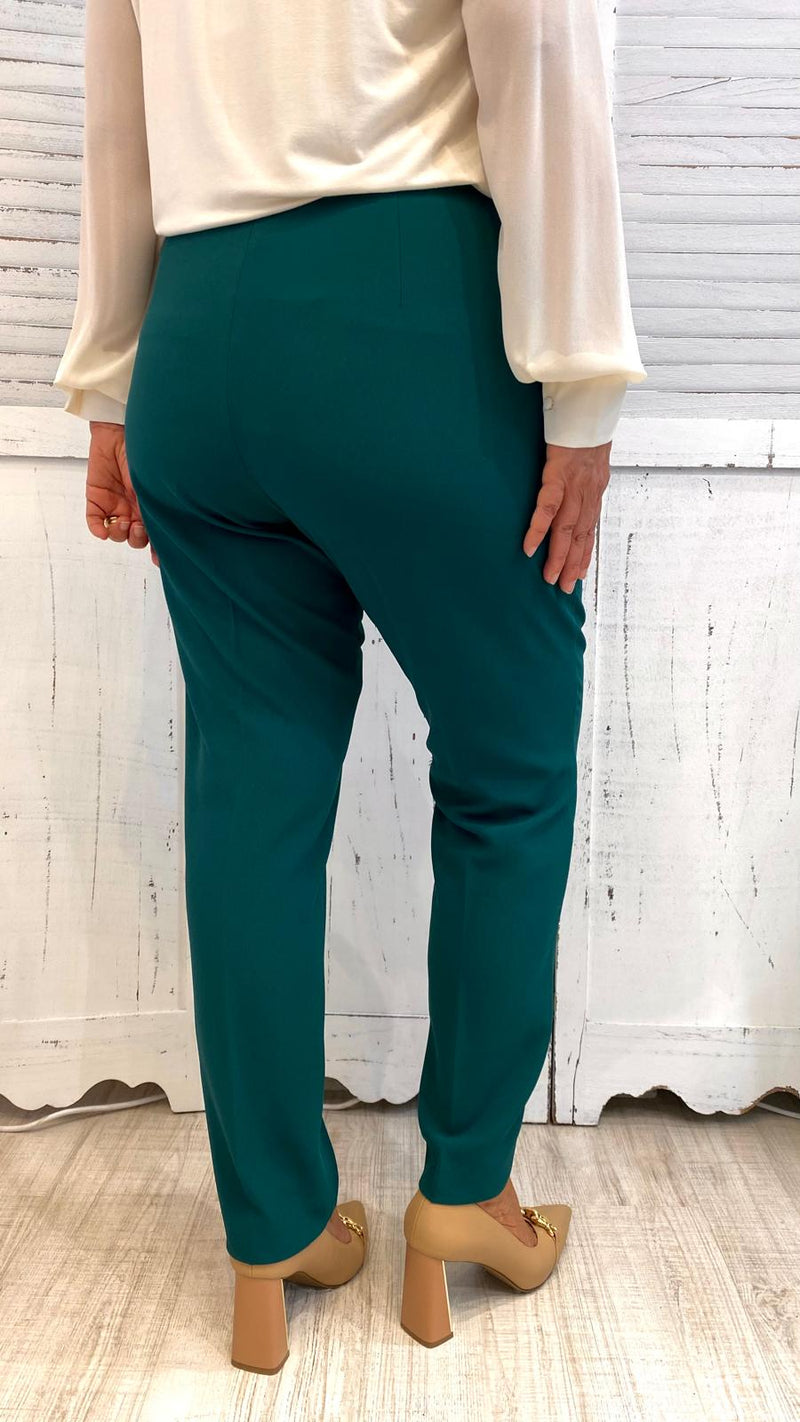 Pantalone Curvy Sigaretta Smeraldo