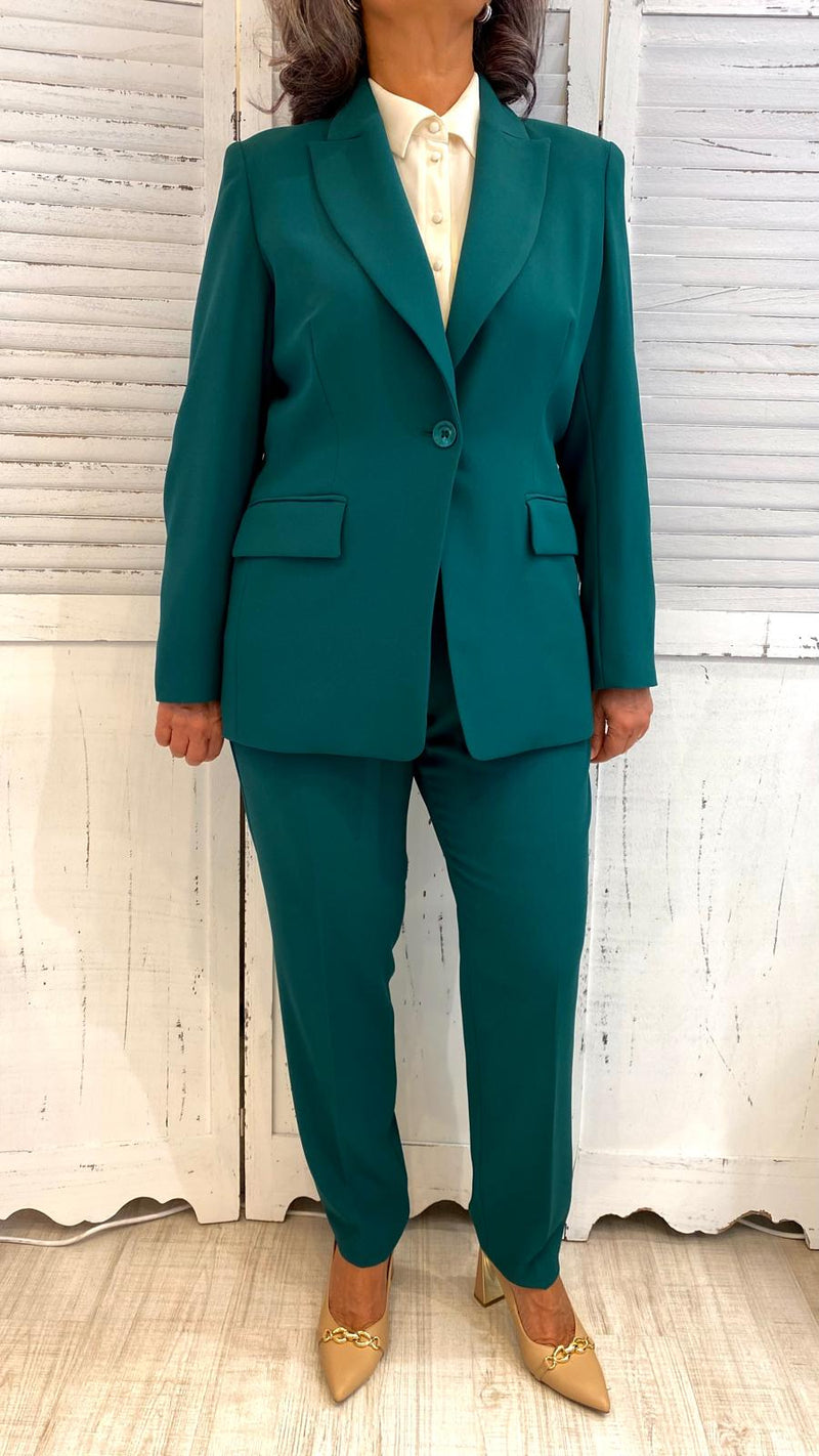 Pantalone Curvy Sigaretta Smeraldo