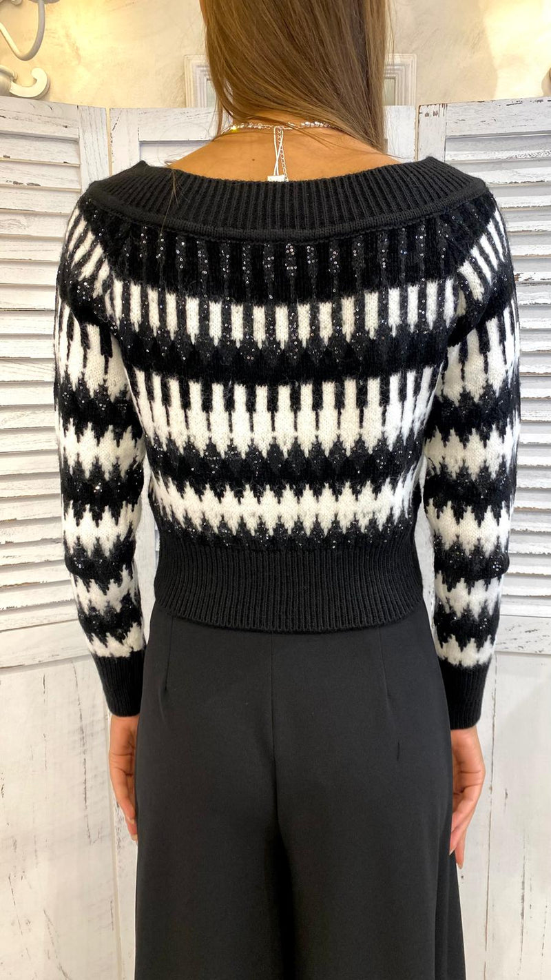Maglia Scollo Sceso Jaquard by NOsecrets