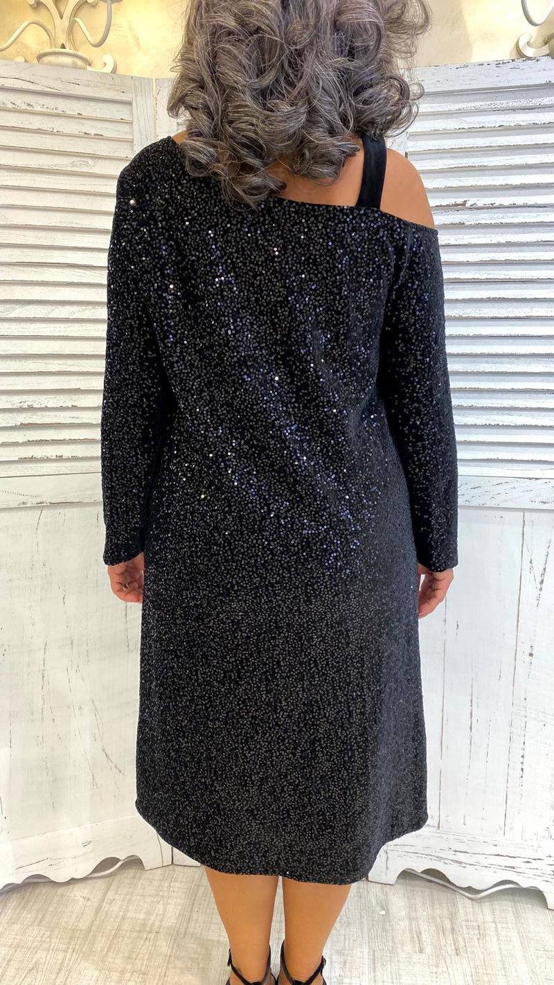 Abito Velluto Paillettes