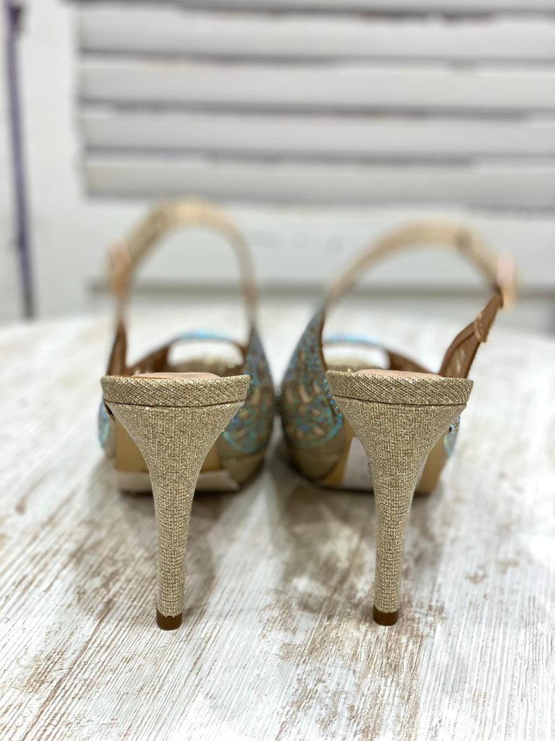 Scarpa Effetto Pizzo e Strass by Menbur