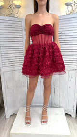 Abito Rose Rosse