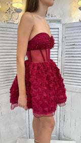 Abito Rose Rosse