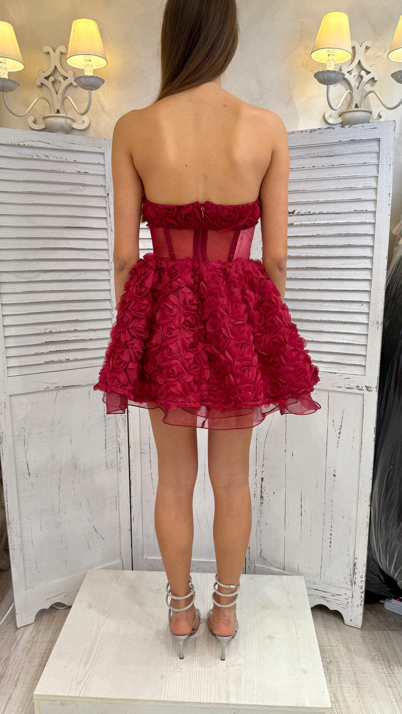 Abito Rose Rosse