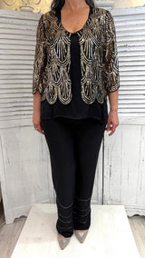 Pantalone Jersey Strass