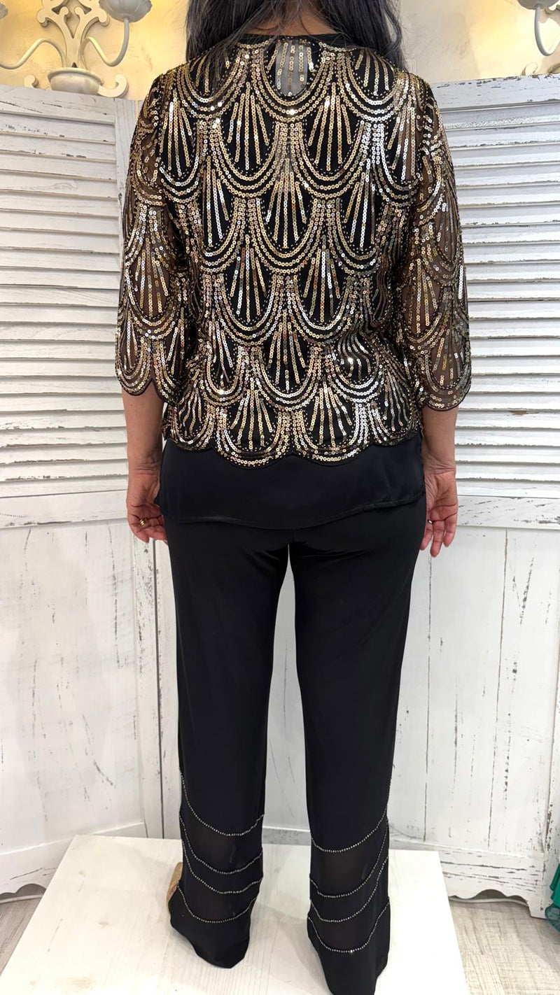 Pantalone Jersey Strass