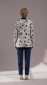 Giacca Curvy Fiori e Paillettes