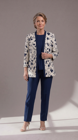 Giacca Curvy Fiori e Paillettes