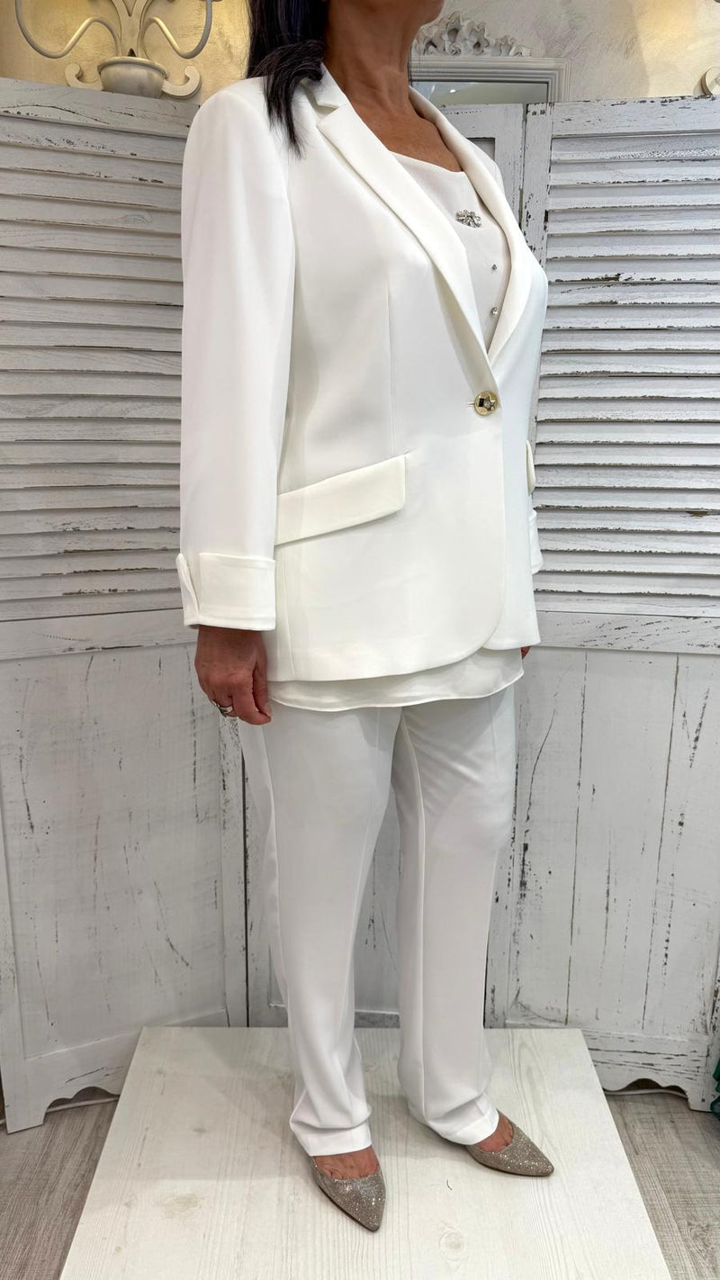 Tailleur Curvy Bianco
