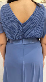 Abito Curvy con Manichina di Voile by Stravaganze