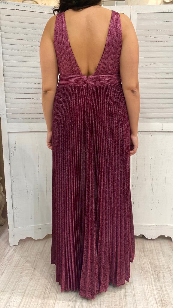 Abito Curvy Glitterato Plissettato by Stravaganze